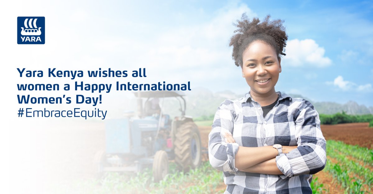 YaraKenya's tweet photo. We wish all women a Happy #WomensDay2023! 
In our drive to #EmbraceEquity, Yara is working towards a more diverse and inclusive workplace especially in the agriculture sector. Learn about the #Yara Women in Agronomy programme at: https://t.co/LOrd4LYlBk https://t.co/1y8CAYa7YP