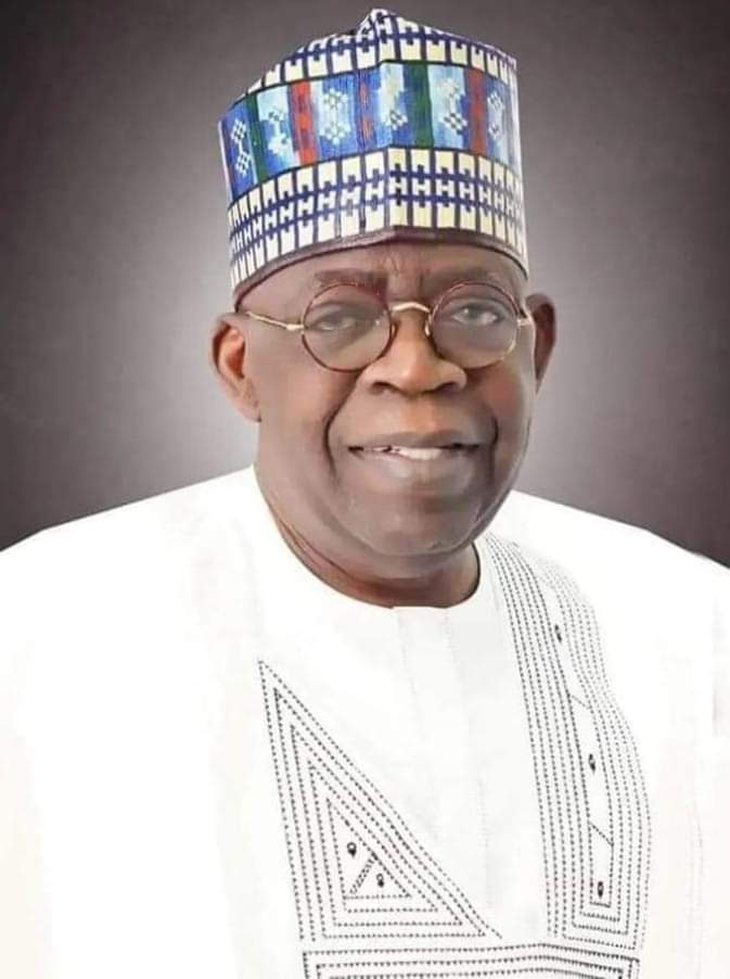 THIS IS THE  PRESIDENT - ELECT OF THE FEDERAL REPUBLIC OF NIGERIA; TINUBU IS THE 16 TH PRESIDENT OF NIGERIA.