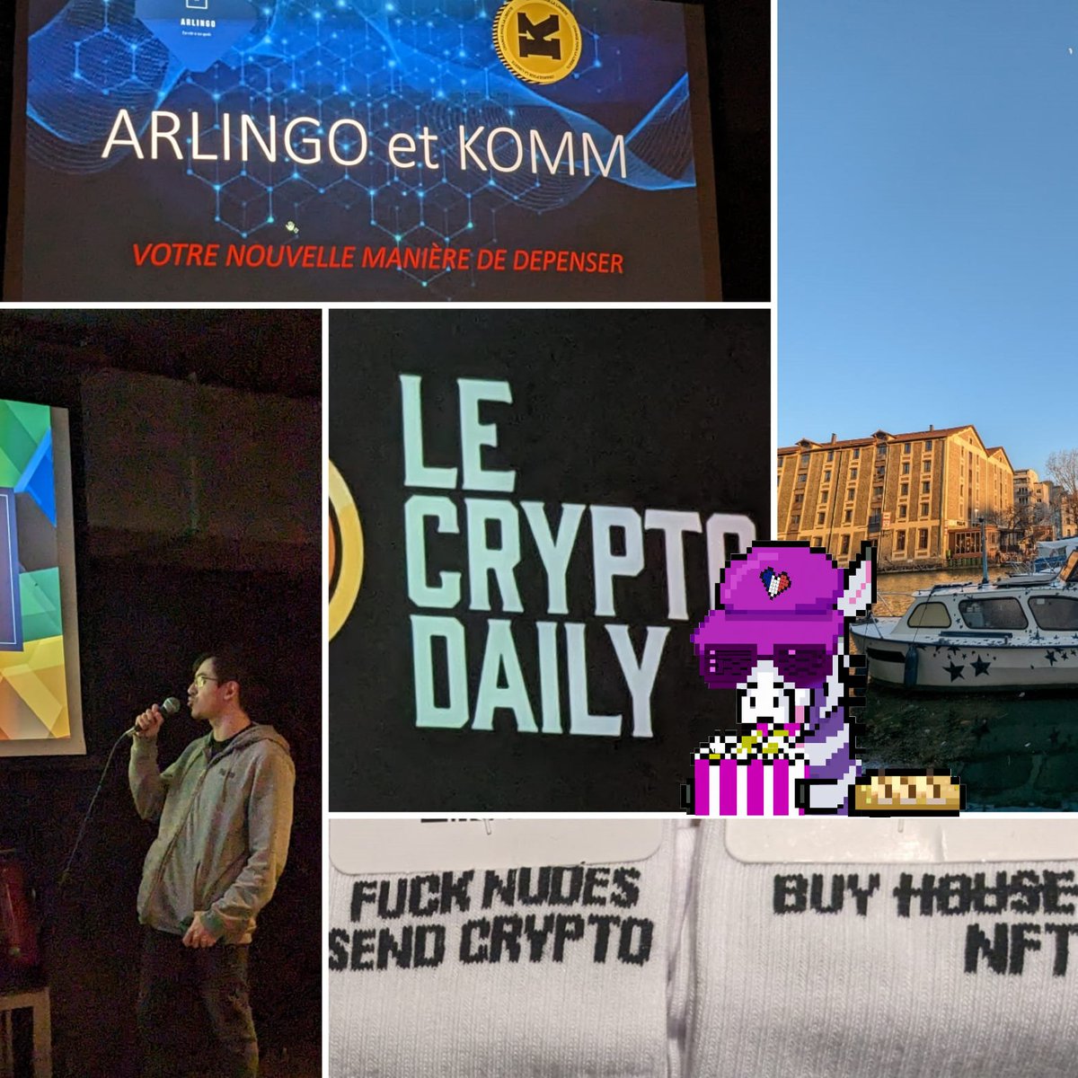 So happy to have met French #web3community !
Exciting 100% web3 projects on :
 
Helping NGOs raising money 😇, fashion &amp; stories socks 🧦, daily web3 podcast 🎙️, metaverse for adults 🔞, collab management, gaming 🎮 , payment solution and creation tools. 

So, u curious ? 👀