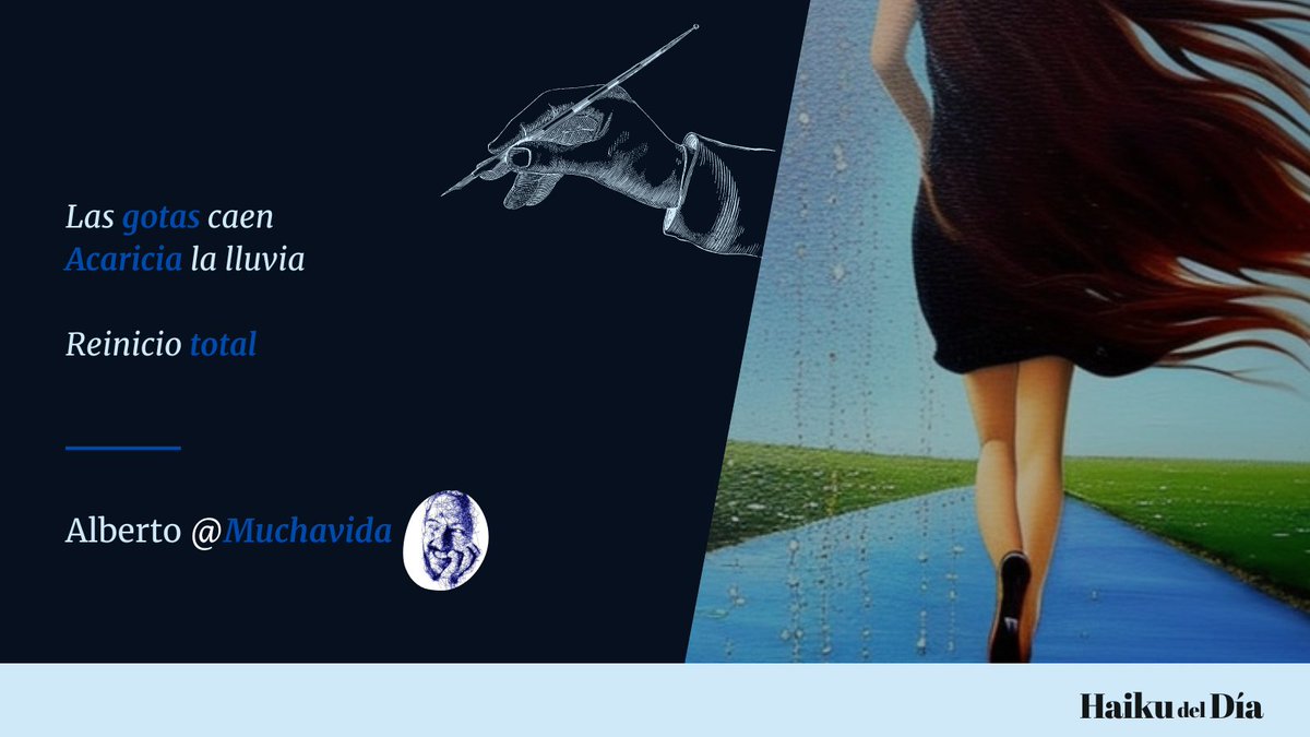 Las gotas caen 
Acaricia la lluvia

Reinicio total
 
#HaikuDelDía