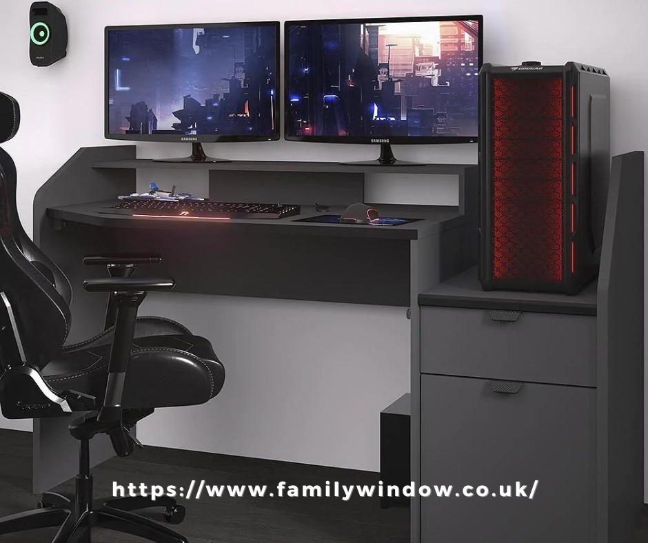 This new two monitor version of  Parisot has been designed with gamers fully in mind! These are the original innovative French gaming desks - beware of inferior high street imitations! Shop here 👉  bit.ly/3pQz5sL

#FamilyWindowUK #GamingDesk #GamingFurniture #BoysGaming