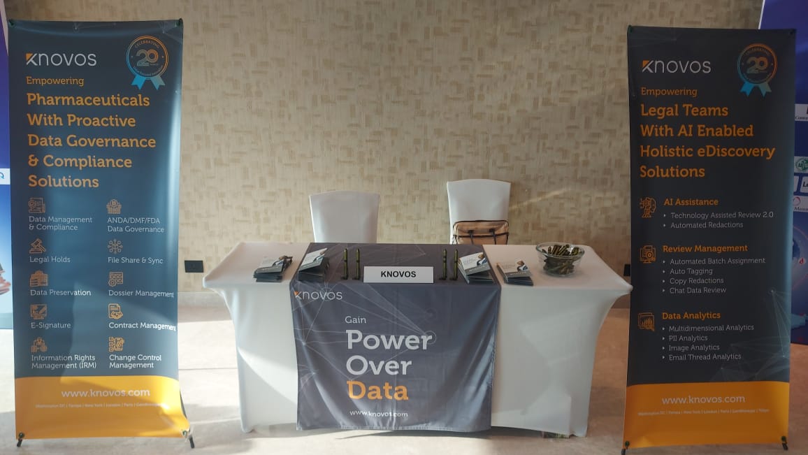 KnovosOfficial's tweet photo. Day 1 at Pharma IPR Conference
A very exciting day, met with a lot of new people &amp; discussed their IP risk mitigation challenges. Let’s explore technology-enabled IP Risk Management strategy together. #PharmaIPR2023 #PharmaConferences #PharmaIPR #LegalTech #intellectualproperty https://t.co/BrUutlkcP5