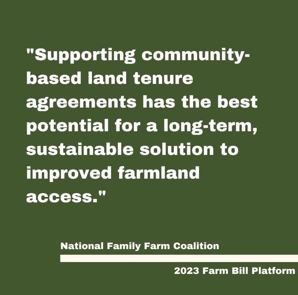 As congress gets ready to tackle the 2023 Farm Bill, progressive policy makers are turning to organizations like National Family Farm Coalition to hear what small farmers need to support thriving businesses, while continuing to serve their communities.

<a href="/FamilyFarmCo/">NFFC</a> #farmbill