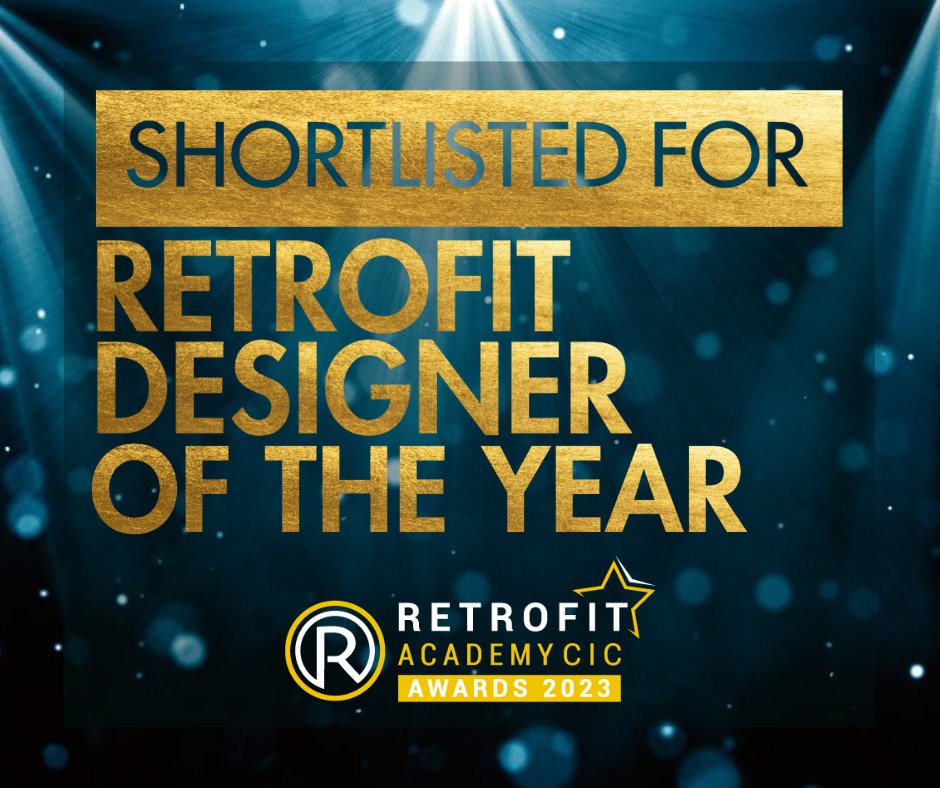 Shameless self promotion incoming...

Thrilled to be shortlisted for the @retrofitacademy awards next week. I'll be travelling down to the tropics of London for @FuturebuildNow / @johngilbertarch #retrofit #retrofirst