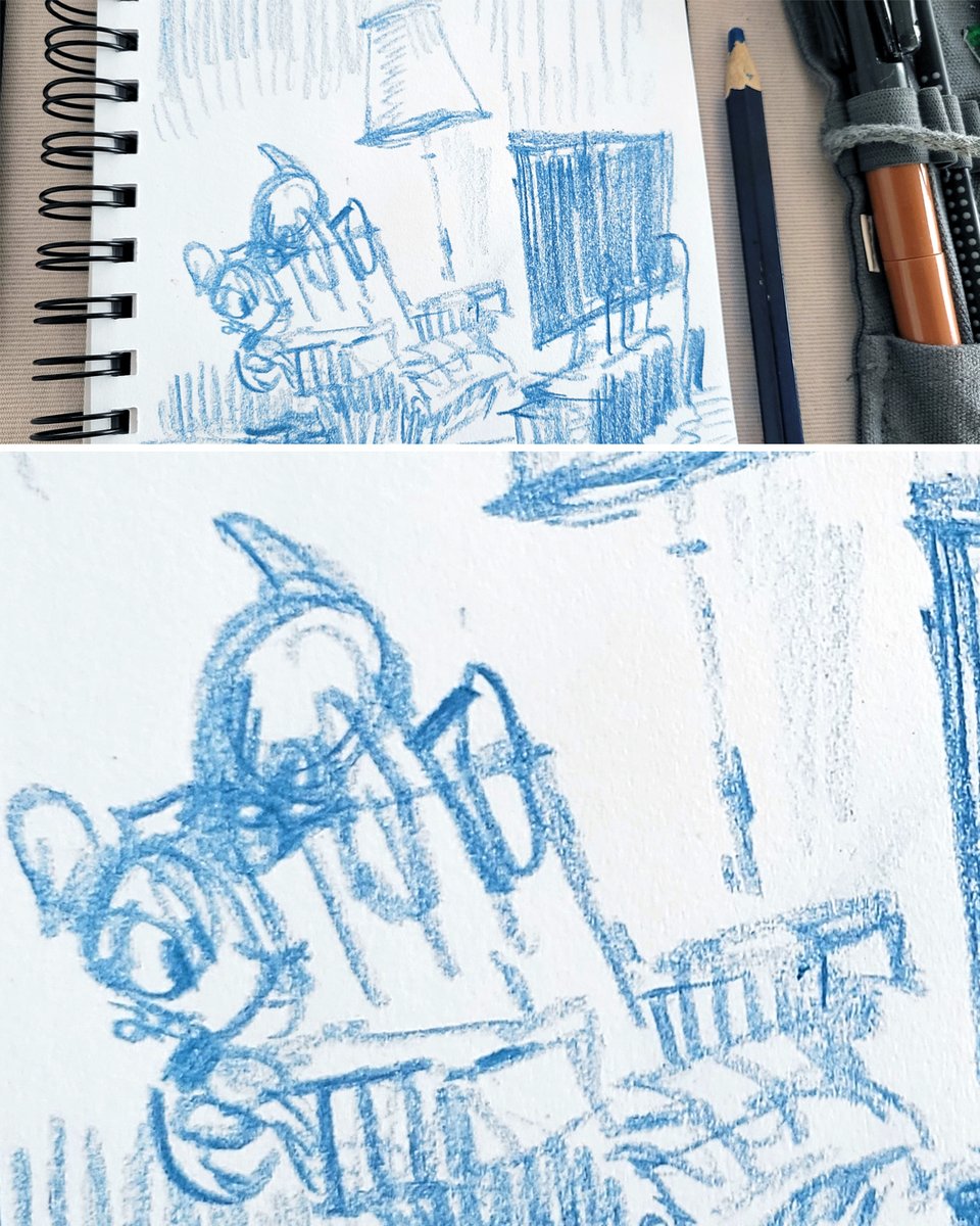 papierwanderer's tweet image. Speed digital #shadingtest. The initial #drawing was done with a regular jumbo size #bluepencil on paper, the rest of it was executed in #Photoshop. paperwalker.blogspot.com/2023/03/donald…

#DonaldDuck #conceptartwork #newprocess #roughdesign #sketching #DenisPierreFilippi #FlorianSatzinger