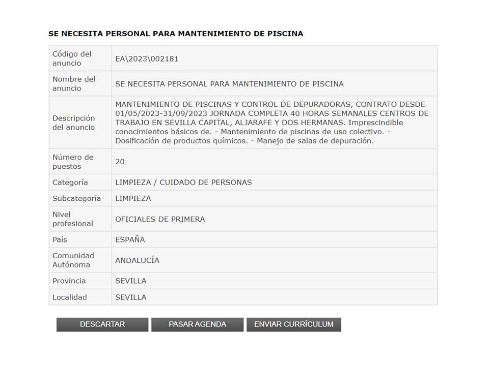 UnemDH's tweet photo. 📌Web del SAE: MANTENIMIENTO DE PISCINAS Y CONTROL DE DEPURADORAS, CONTRATO DESDE 01/05/2023-31/09/2023 JORNADA COMPLETA 40 HORAS SEMANALES CENTROS DE TRABAJO EN SEVILLA CAPITAL, ALJARAFE Y DOS HERMANAS
🔗https://t.co/DRakcPBLpe https://t.co/oLwAPnUWyJ