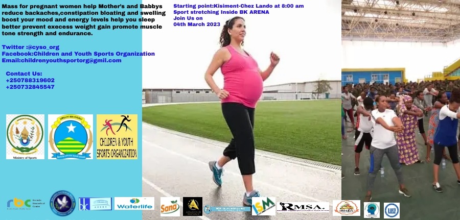 HU_Organization's tweet photo. 1/2: We are happy to announce you that, @HU_Organization together with @cyso_org and other partners have organized the mass sports to the pregnant women on 04th March,2023 at @bkarenarw . After the stretching sports, we will screen NCDs status of those women.
@Imbuto https://t.co/r5DWVejqBx