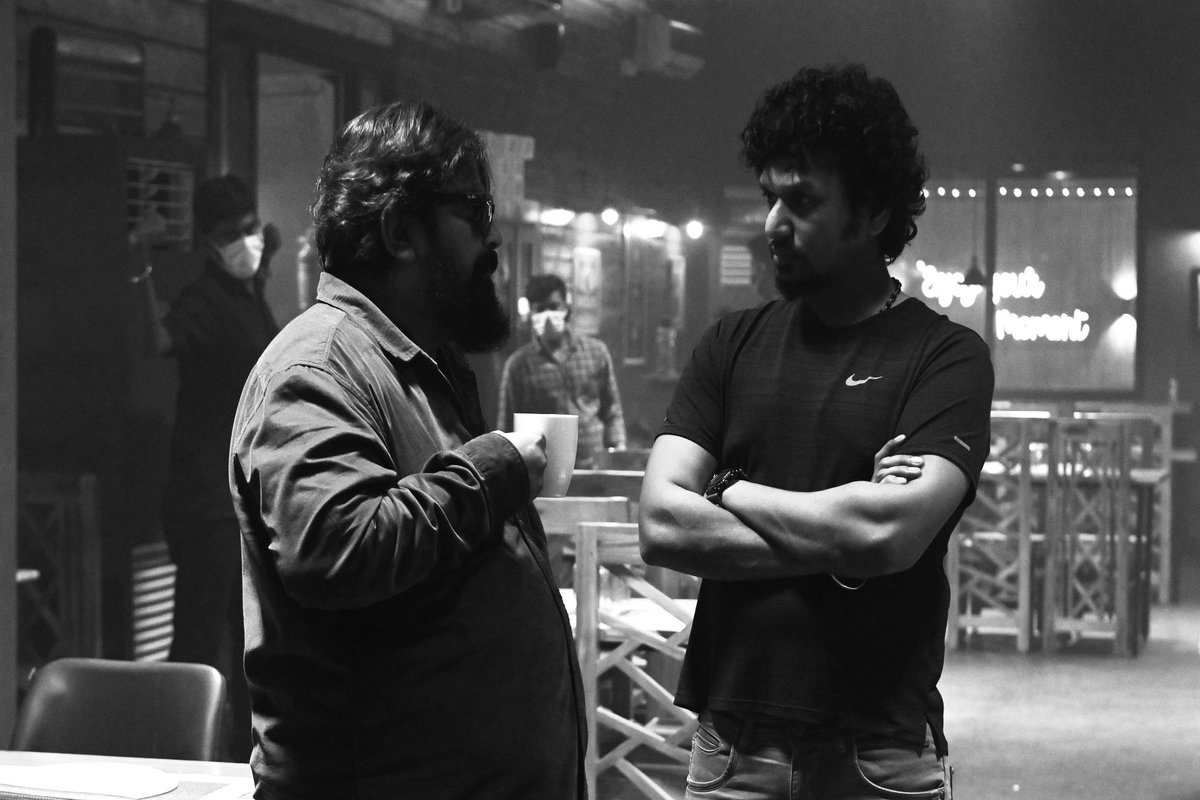 My Dear @DirectorMysskin sir, A million thanks won’t suffice to express how grateful and fortunate I feel to have had the opportunity to work with you in such close capacity. We had an absolute blast having you on sets Sir.I can never thank you enough but a million thanks ! #Leo