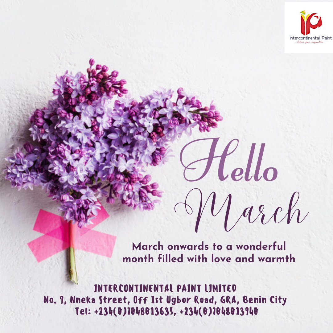 IP_Limited's tweet photo. So why wait? Let's make March a month of transformation and renewal with Intercontinental Paint Limited. #IntercontinentalPaint #SpringIntoMarch #BurstOfColor #TransformYourSpace #RenewYourSurroundings #NewBeginnings https://t.co/egP2qsdI0D