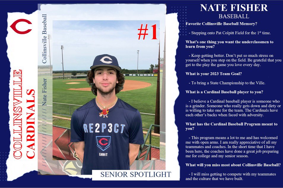We are just 1 Day away from Opening Day which means we get to introduce #1 Nate Fisher as our Senior Spotlight!

Nate is a move in this year as a Senior. We are expecting big things from him in the OF and on the bump for us this spring!!  

#EARNIT