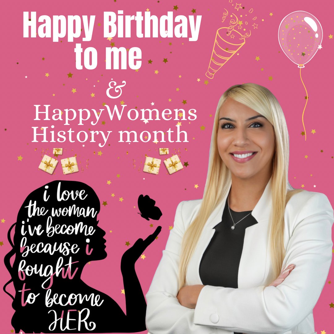 A birthday is a special time to celebrate life, accomplishments &amp; project positive energy on our future. I was born on the first day of #WomensHistoryMonth &amp; I know that was no mistake. 

Cheers: 🎉to more birthdays, making history &amp; pushing doors wide open🥂
#birthday #HERstory