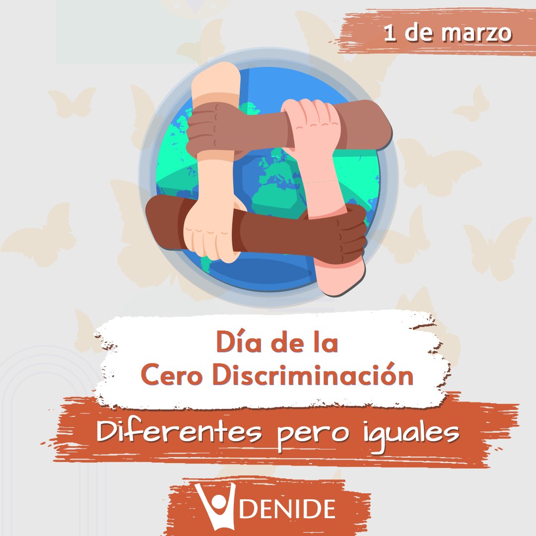 denidepy's tweet photo. 🕊 Hoy se conmemora el Día Internacional de la Cero Discriminación, un recordatorio de que somos diferentes pero iguales en derechos, y que todas/os nos merecemos una vida y un trato digno.
#Igualdad #CeroDiscriminación #InclusiónEsAcción #DENIDE https://t.co/rLrHnpbd6T