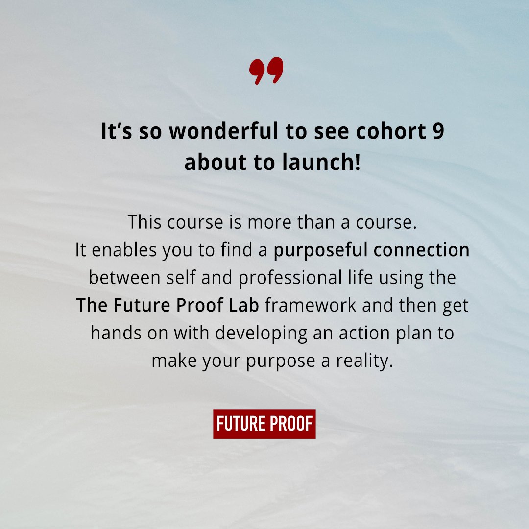 dianawudavid's tweet photo. For those needing some #accountability and #direction, we're excited to launch Cohort 9 of the Future Proof #course next week.
https://t.co/6MIkrNR0xj
Follow us to find out more
https://t.co/Ucfc5DuKNv
#FutureProofCourse
#FutureProofLab
#FutureOfWork
#Community
#Tribe https://t.co/0sRqWuOChG
