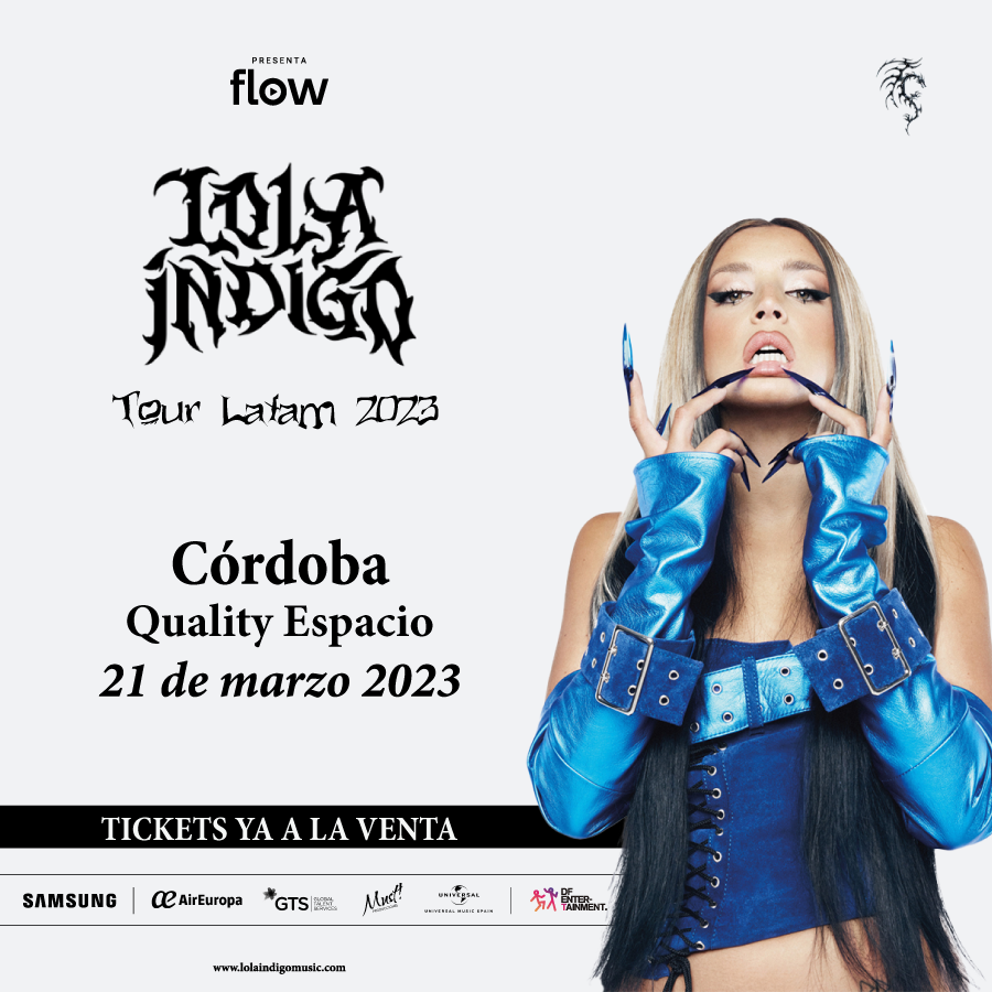 TicketekAr's tweet photo. 🐍 @lolaindigomusic llega a #Codoba para presentarse en 
@qualityespacio

🗓 21 de Marzo
📍 Av. Cruz Roja N° 200, Córdoba

🎫 Comprá tus #Etickets https://t.co/7hGWoz7tzX https://t.co/yeXAzLYyXu