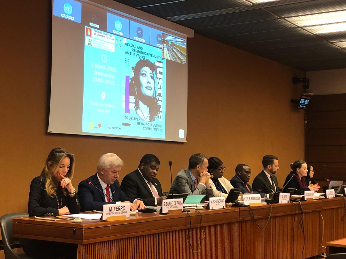 Today our GS <a href="/rudelmar/">Rudelmar Bueno de Faria</a> participated in a side event to the #HRC52 to discuss #SRHR and highlights of the report of the High-Level Commission on the #NairobiSummit

#TheRoad2Equality