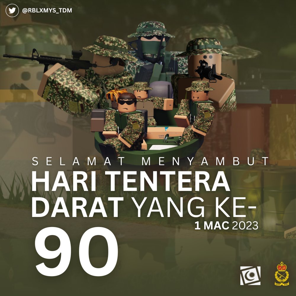 Selamat Hari Tentera Darat Ke-90 🇲🇾

Gagah Setia Mempertahankan Malaysia!