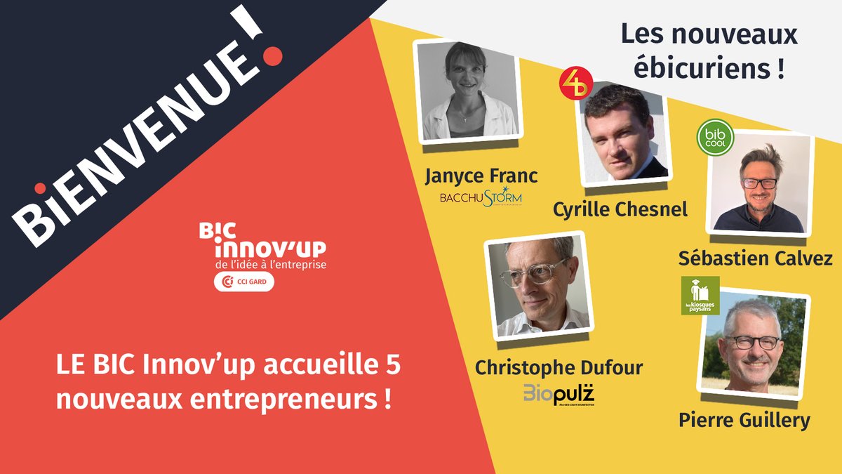 🎉5 nouveaux entrepreneurs rejoignent le BIC Innov’up et s’installe à la station 

#entrepreneurs #gard #incubateur #startup