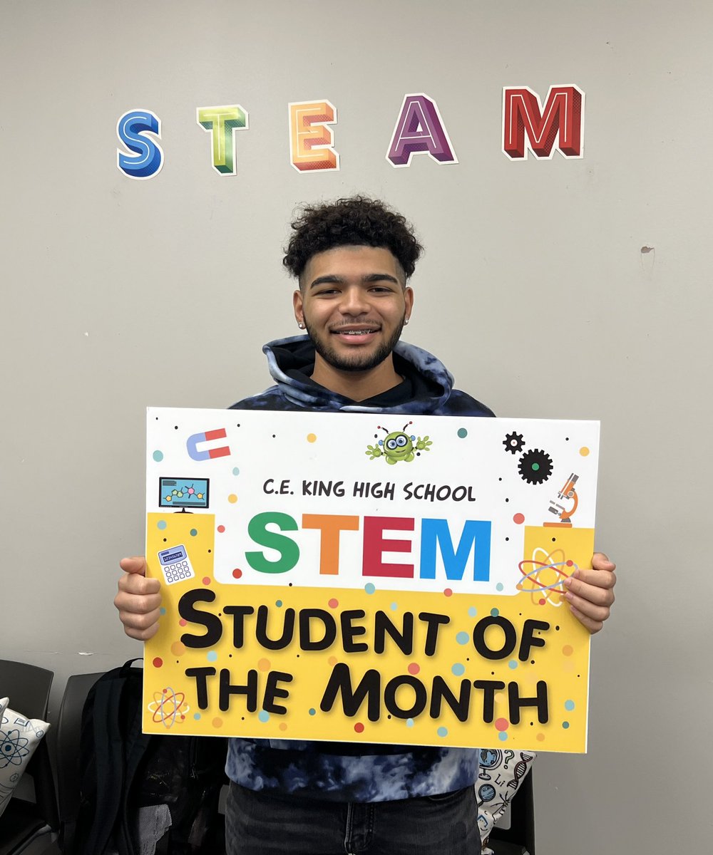 Congrats to our February #STEM Students of the Month <a href="/KHSTSTEM/">CE King HS STEM Academy</a> @KHSPanthers <a href="/SheldonISD/">Sheldon ISD</a> <a href="/SheldonSTEM/">Sheldon ISD STEM/PTECH</a> 9th-Abigail M, 10th-Esteban M, 11th-Elicia W, 12th - Dominic S. WE ARE PROUD OF YOU!!🎉🎉