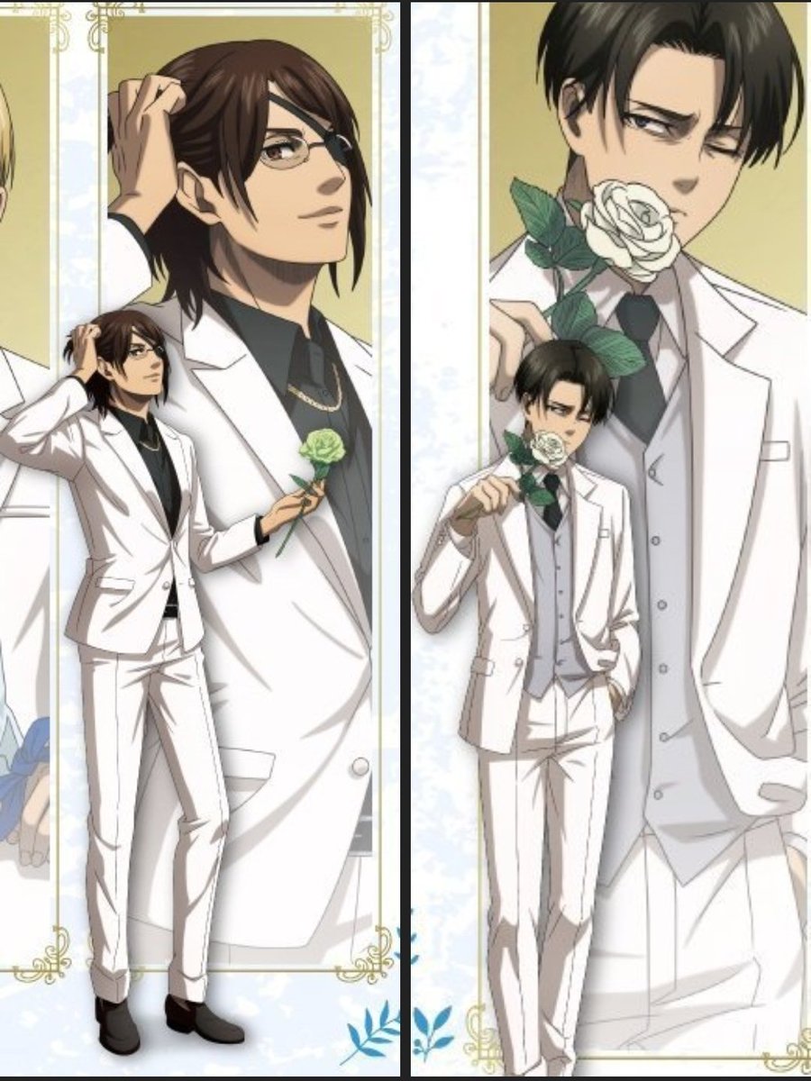 giudrawsstuff's tweet photo. More of the official white suits 🥹
#進撃の巨人 #Levihan #AttackonTitan #myart #officialart #whitesuits #white #roses
(Added the shitty edit I made to see if the poses could work together) https://t.co/LJywlkbdK1