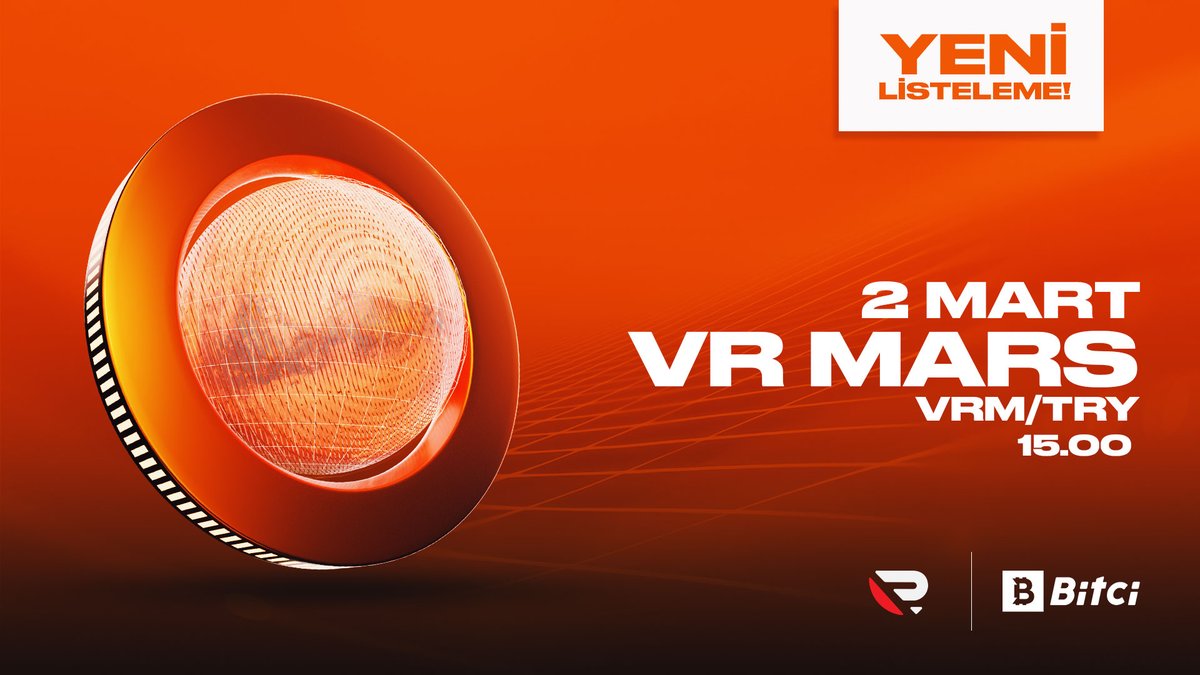 safebitcom's tweet photo. 🪐 $VRM için listeleme zamanı!
#VRM Token yarın Bitci'de listeleniyor!
#VRMARS #Web3 #Metaverse #MarsMission #BSC https://t.co/59TV5MzP0T