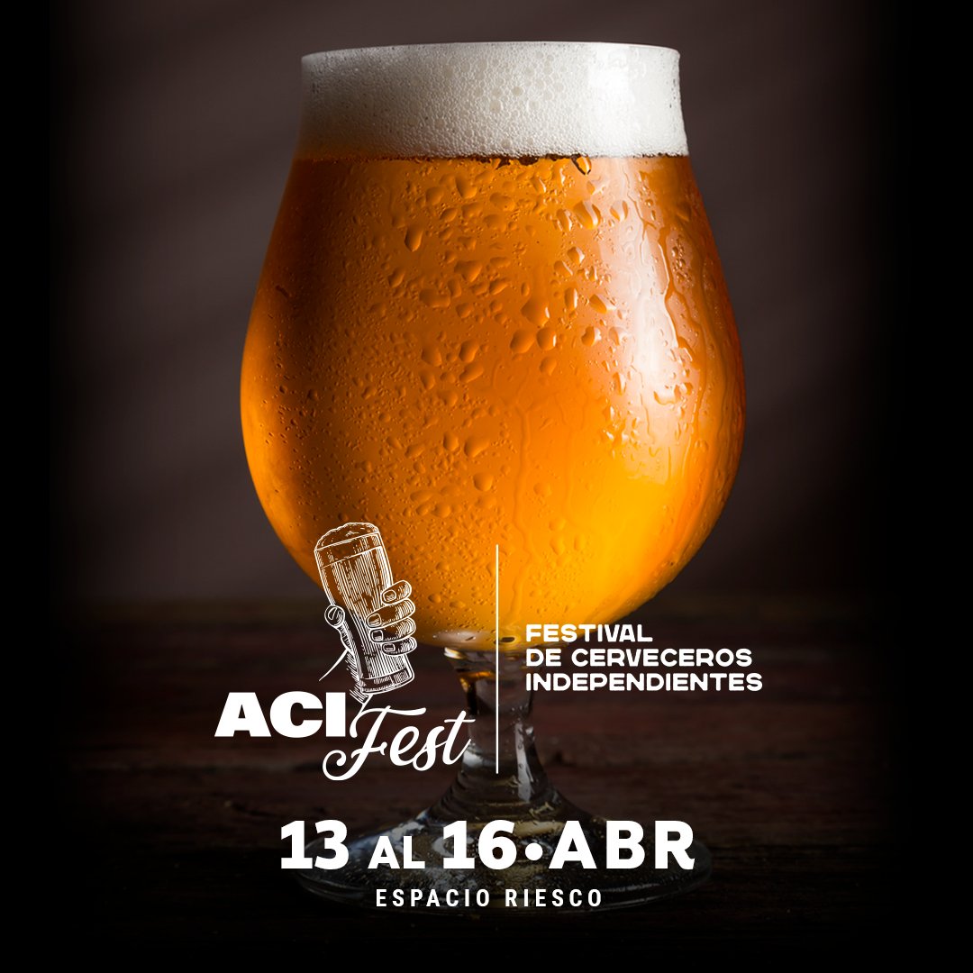 Primera versión de A🍻 🤗 Encuentro nacional de cervecerías independientes dondecompartir en torno a este fiel brebaje 💦 desde el 13 al 16 de abril en Espacio Riesco. 

🎟 ¡Ya a la venta!  
👉🏼 En nuestro sitio web: bit.ly/3Y5iLTT