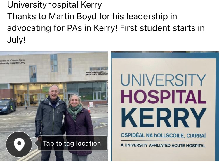 @UHK <a href="/hospital_kerry/">University Hospital Kerry</a> Thanks for a great meeting yesterday. We are excited about partnering with you to train and employ future physician associates @RCSIpastudies <a href="/ISPA__/">The Irish Society of Physician Associates</a>