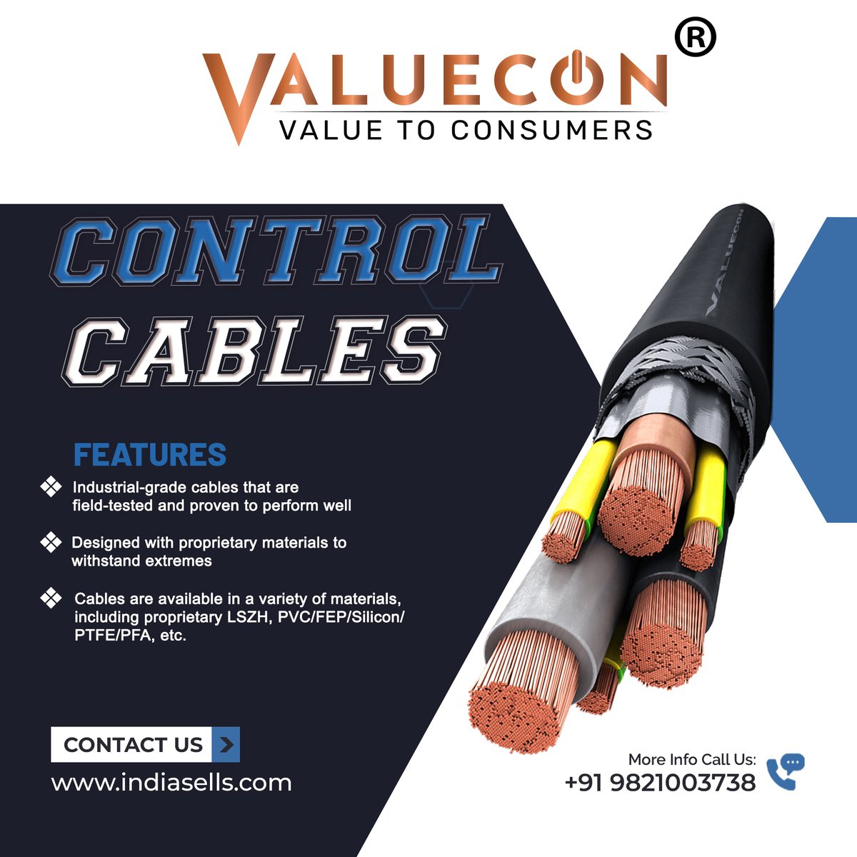 valueconind's tweet image. "Untangle your life with our precision control cables. Trust us for all your connectivity needs."
Choose Valuecon

Visit us: buff.ly/3tnyv6p 

#indiasells #valuecon #controlcables #wiresandcables
