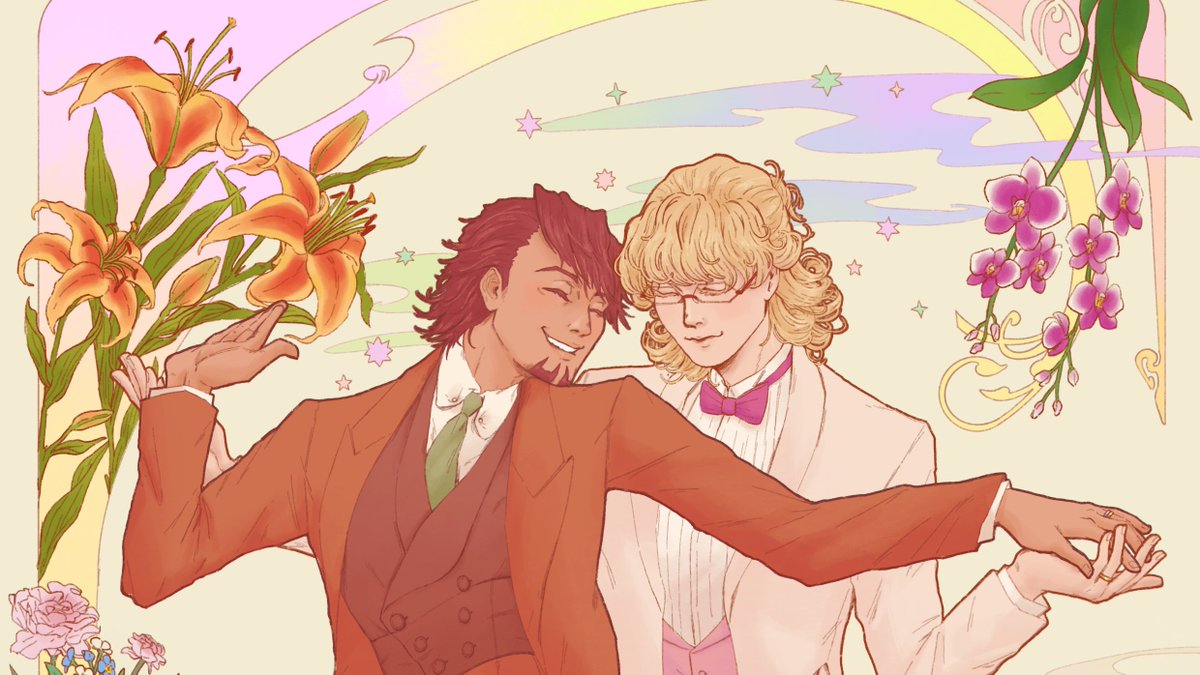 It has been a while, but I finally drew them again 🥹✨
hehe made this as a print for a couple of friends. 👀💕 Hope everyone has a good spring! 🌸