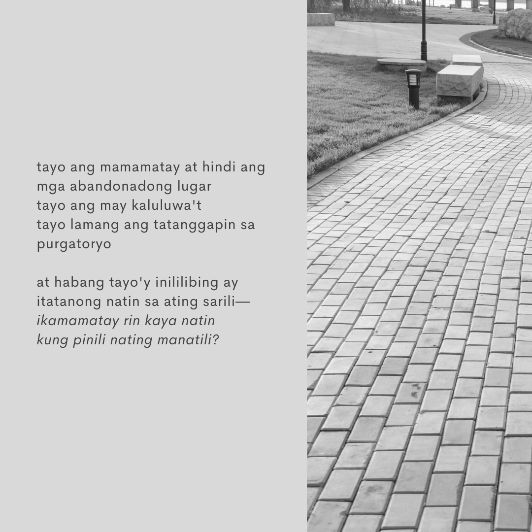 malamaya__'s tweet photo. ikamamatay rin kaya natin
kung pinili nating manatili? https://t.co/pBDK37qQqL