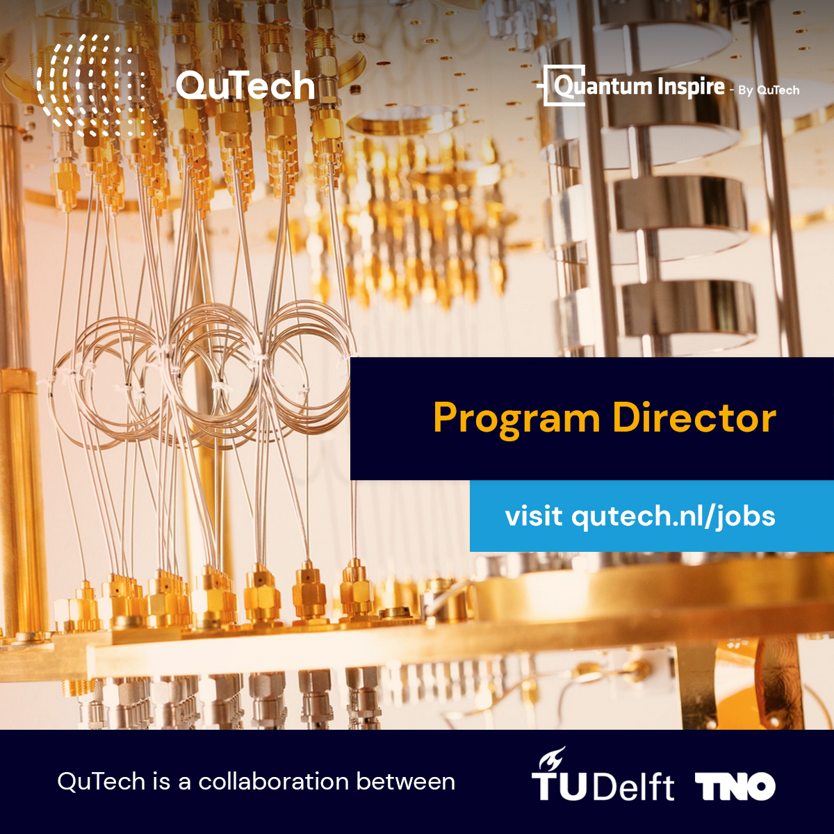 📢 Program Director wanted! 📢

We are looking for a Program Director to lead our Quantum Inspire program. You are a senior program manager with at least ten years of experience, during which you have navigated complex R&amp;D projects.

Apply now 👇
qutech.nl/vacancy/progra…
