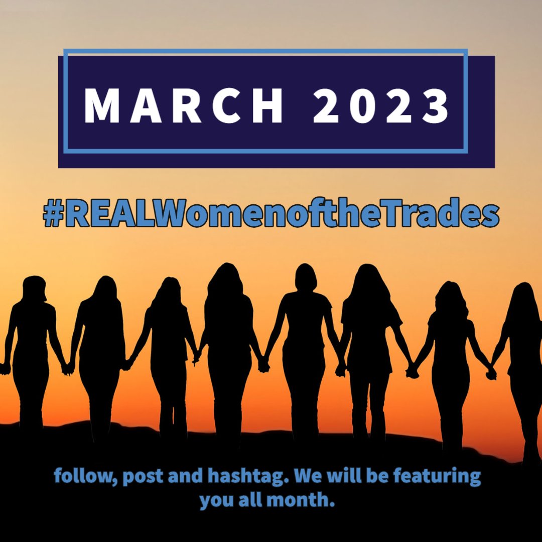 We are proud to focus an entire month on Women in the Trades. If you are a woman in the trades, follow us, post a photo and hashtag #REALWomenoftheTrades.
We will be featuring YOU all month. Please Share!
#womeninthetrades #construction #contractors #womeninconstruction #careers