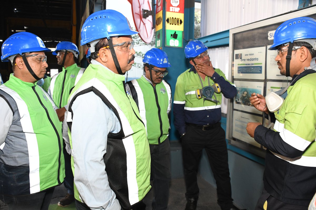 VedantaAluminum's tweet photo. Delighted to host @JSPLCorporate team at our #aluminium smelter at Jharsuguda (Odisha), where our team oriented them on our #potline & #power operations, #ESG & #digitaltransformation initiatives & #peoplepractices, paving way for cross-learning & industrial #collaboration. https://t.co/OxNC59WkU5