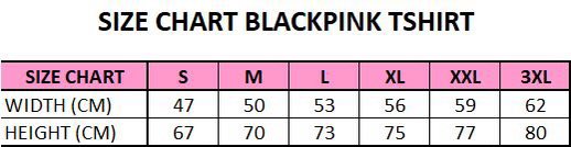 fegiegiee's tweet photo. guys im selling blackpink tshirt with this size chart, available white also! FAST PO ORDER FOR NEXT WEEK PLSSS #tshirtblackpink #blackpinkindonesia #blackpinkconcert #jualblackpink https://t.co/CKBEgNIUUi