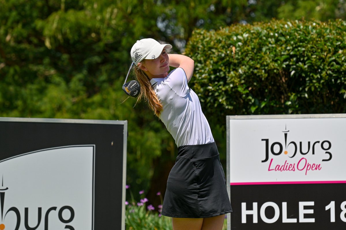 SLadiesTour's tweet photo. Co-leader #inthehouse!
Smilla Tarning Sønderby from Denmark matches Alice Hewson's 5-under 67 to grab a share of the clubhouse lead....
2023 #JoburgLadiesOpen | Modderfontein Golf Club
#sunshineladiestour #WeGotGame https://t.co/sp8W53Mq4U