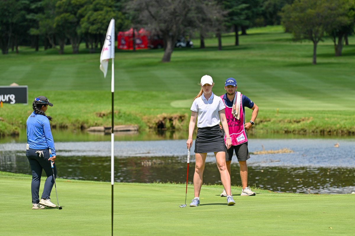 SLadiesTour's tweet photo. Co-leader #inthehouse!
Smilla Tarning Sønderby from Denmark matches Alice Hewson's 5-under 67 to grab a share of the clubhouse lead....
2023 #JoburgLadiesOpen | Modderfontein Golf Club
#sunshineladiestour #WeGotGame https://t.co/sp8W53Mq4U
