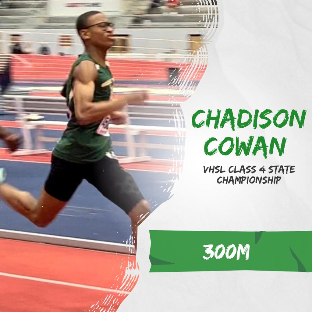 Congratulations to Chadison Cowan. His PR 35.7 and 7th place finish just missed the All State placement by .03.

He is currently 2nd All Time in the event in GBHS History. 🔰

(Based off Milestat All Time Records)