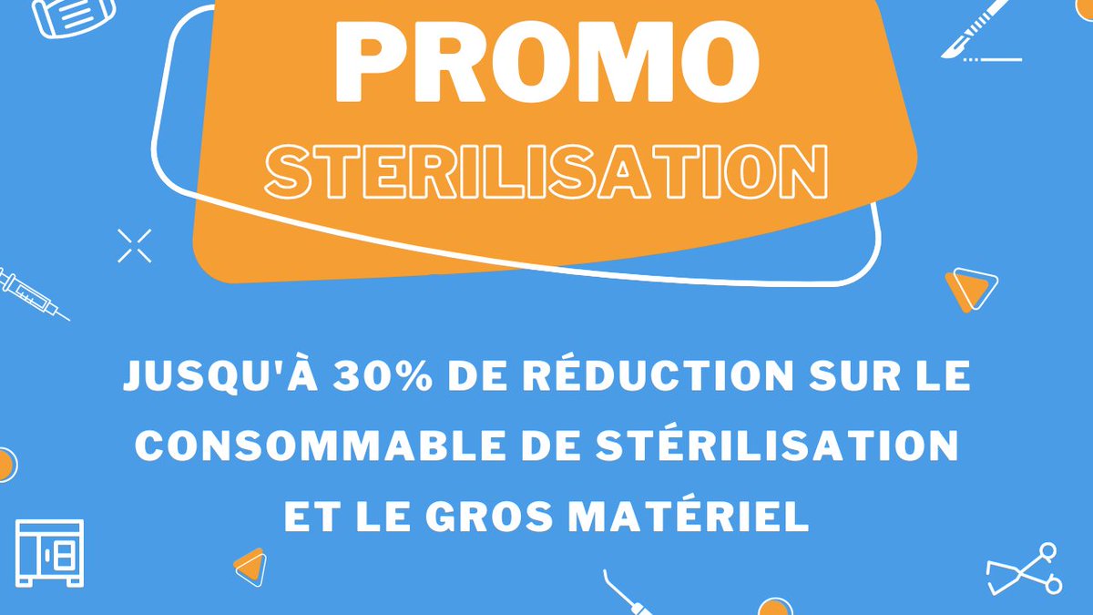 EloiMedical's tweet photo. La stérilisation est à l'honneur jusqu'au 13 mars 2023. Profitez en vite 👉 https://t.co/lm1IPMUsIS https://t.co/wOG263swhW