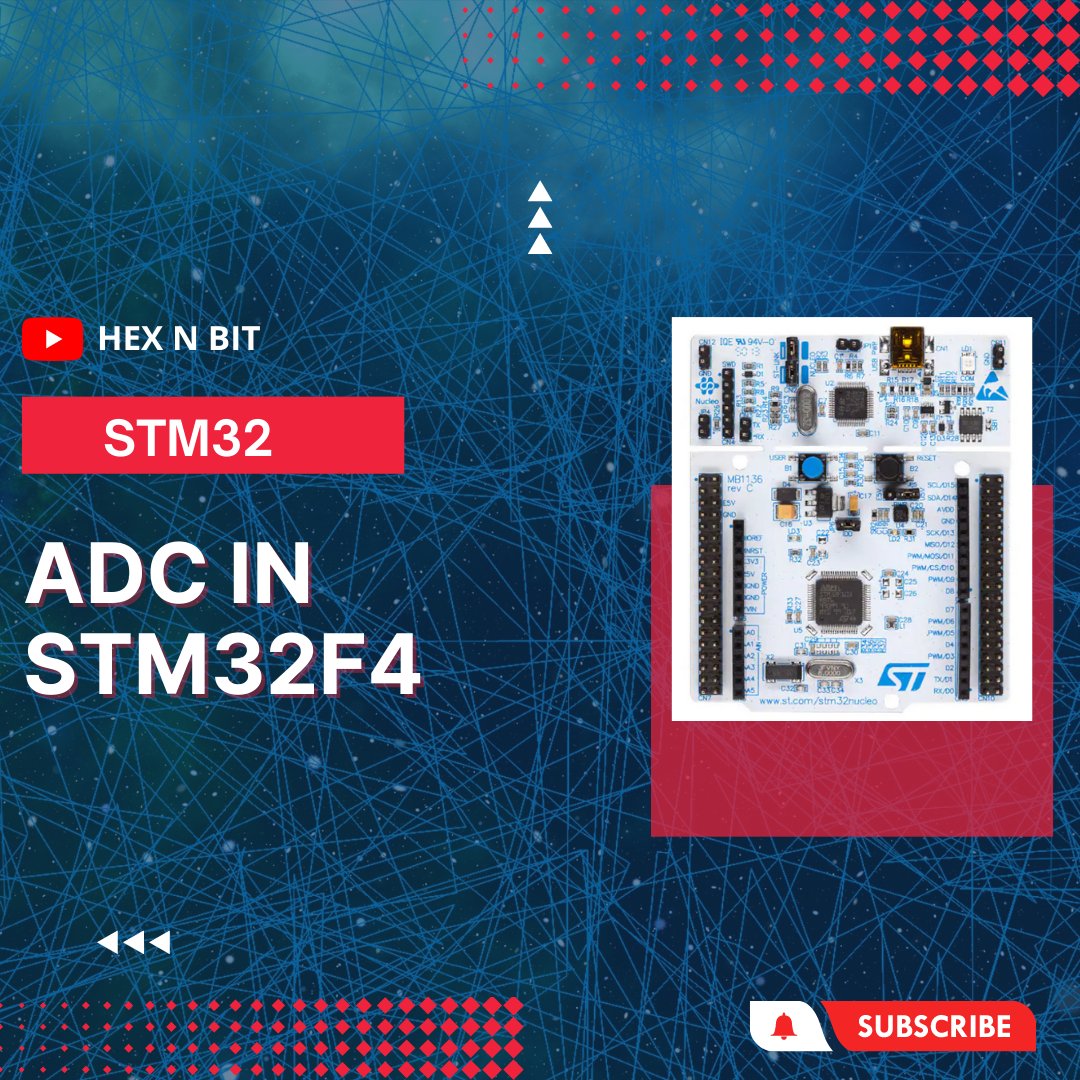 Free Tutorial on ADC in STM32F4 ⚡

Video Tutorial: youtube.com/watch?v=vIlG_i…

Follow <a href="/hexnbit/">Tyler Mumford</a> for more exciting resources, industry-relevant information, facts, figures, etc.

#hnbwebinar #hexnbit #stm32 #embedded  #training #stmicroelectronics #stpartnerprogram