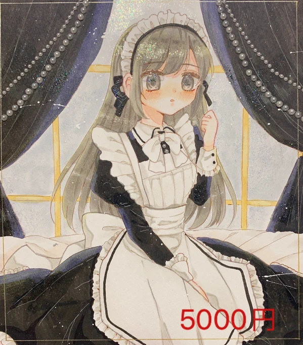 色紙お取置き受付開始のお知らせ3/26の名古屋コミティアに合わせて色紙のお取置きを開始いたします〜っリプかDMにてご希望のイラストをお申し付けくださいませ₍ᐢ⑅•ᴗ•⑅ᐢ₎お値段は右下に描いてあります!バストアップが小色紙、膝まで描いてるのが大色紙です 