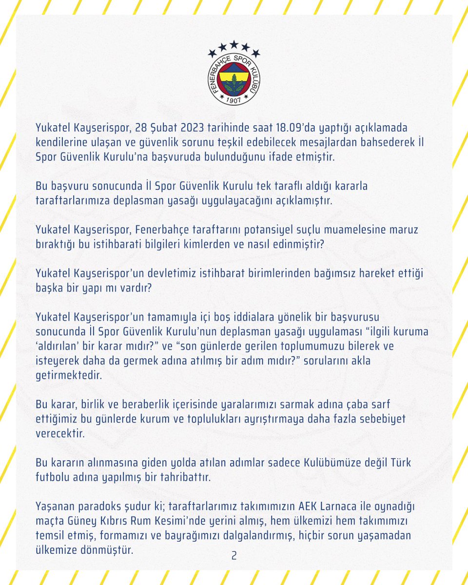 Fenerbahçe SK tweet media