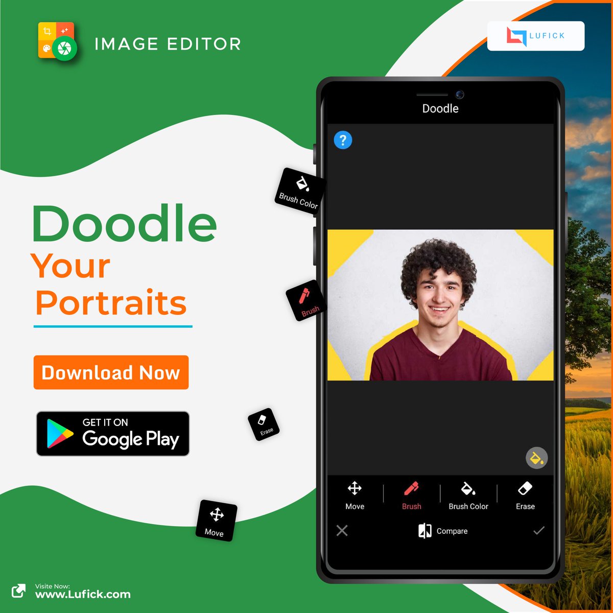 Lufick3's tweet photo. Our advance Doodle will help you create the perfect drawing β with a variety of styles to choose from β in a single click only with the Image Editor App.
Download the Image Editor App today.
https://t.co/1PKOsQmAEY
#snapimageeditor #photoeditorapp #indianapp #india #filter https://t.co/OaGfpV6ZUc