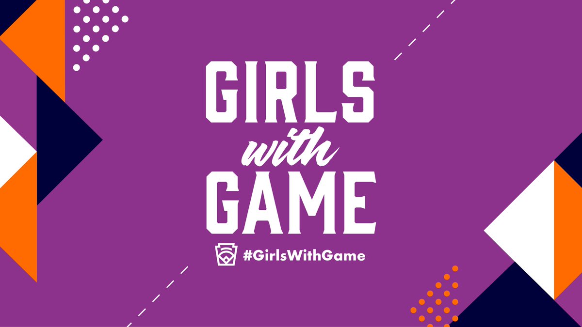 LittleLeague's tweet photo. Setting the stage for #GirlsWithGame 💜🧡

In coordination with Women's History Month, each March we aim special focus on the women and girls in our program who play a pivotal role in Little League story. Tell your #GirlsWithGame story and visit https://t.co/BotV13hMoK https://t.co/9Wbz1elJwA