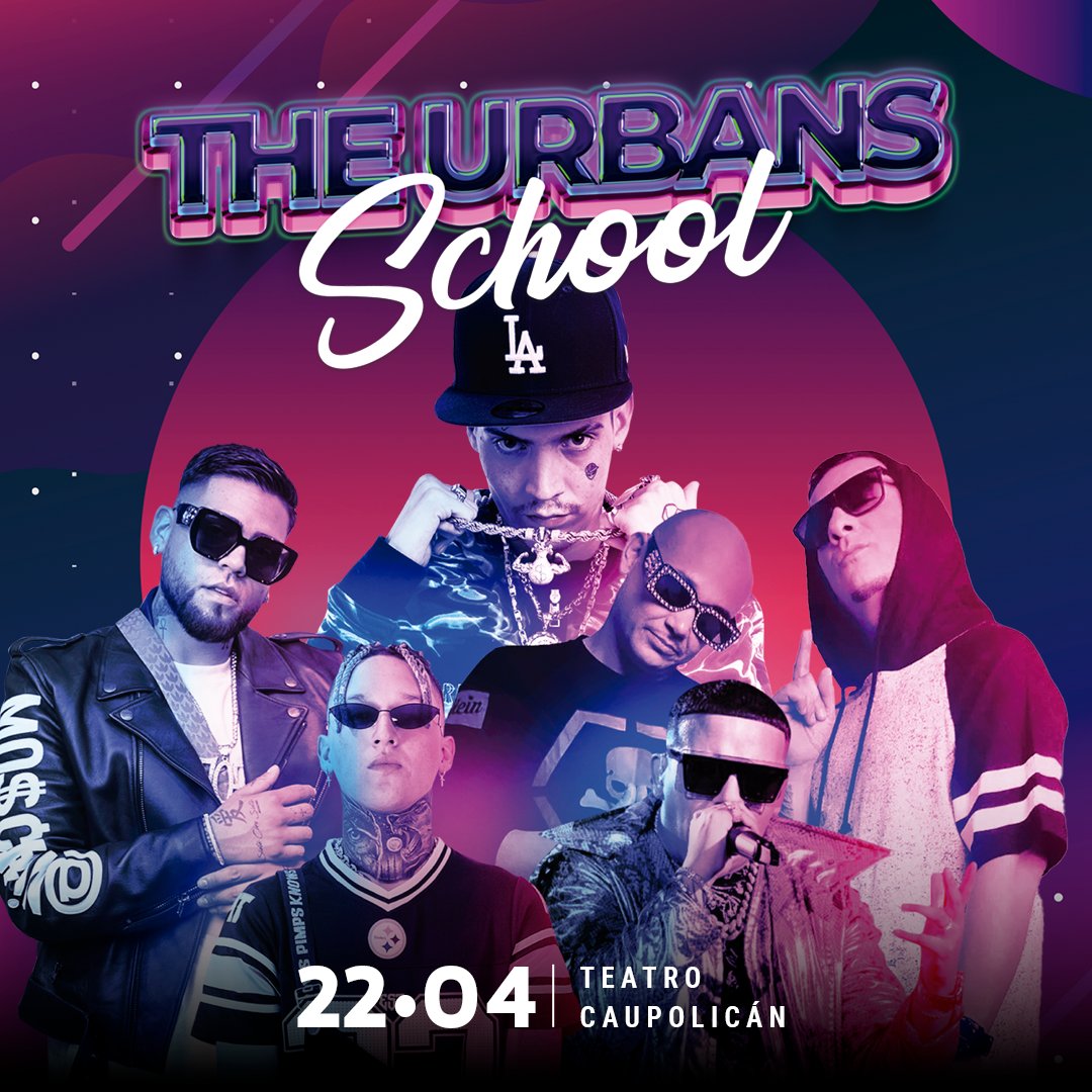 🚨 The Urbans School 🚨 ❤️‍🔥 el evento urbano que apoya a distintos cuartos medios de la Región Metropolitana para que puedan tener su soñada gira de estudios 🎉 La fiesta será el 22 de abril en Teatro Caupolicán 😍

🎟 ¡Entradas a la venta!
👉🏼 bit.ly/3J1TxkK
