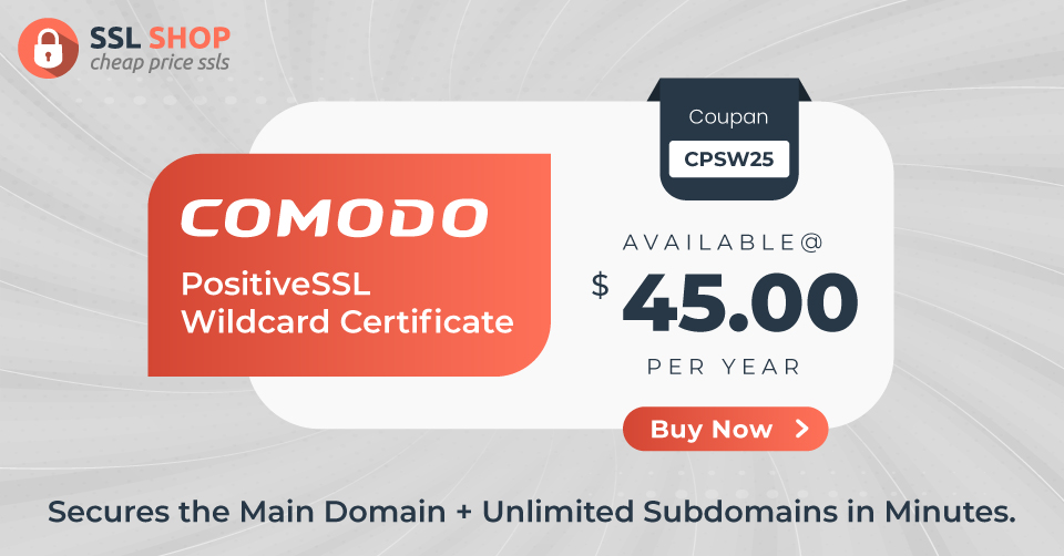 cheap_ssl_shop's tweet image. Get 30% Off on Comodo PositiveSSL Wildcard Certificate and secure the main domain + unlimited subdomains in minutes.
Know More👉cheapsslshop.com/comodo-positiv…
#comodopositivessl #wildcardssl #cheappositivessl