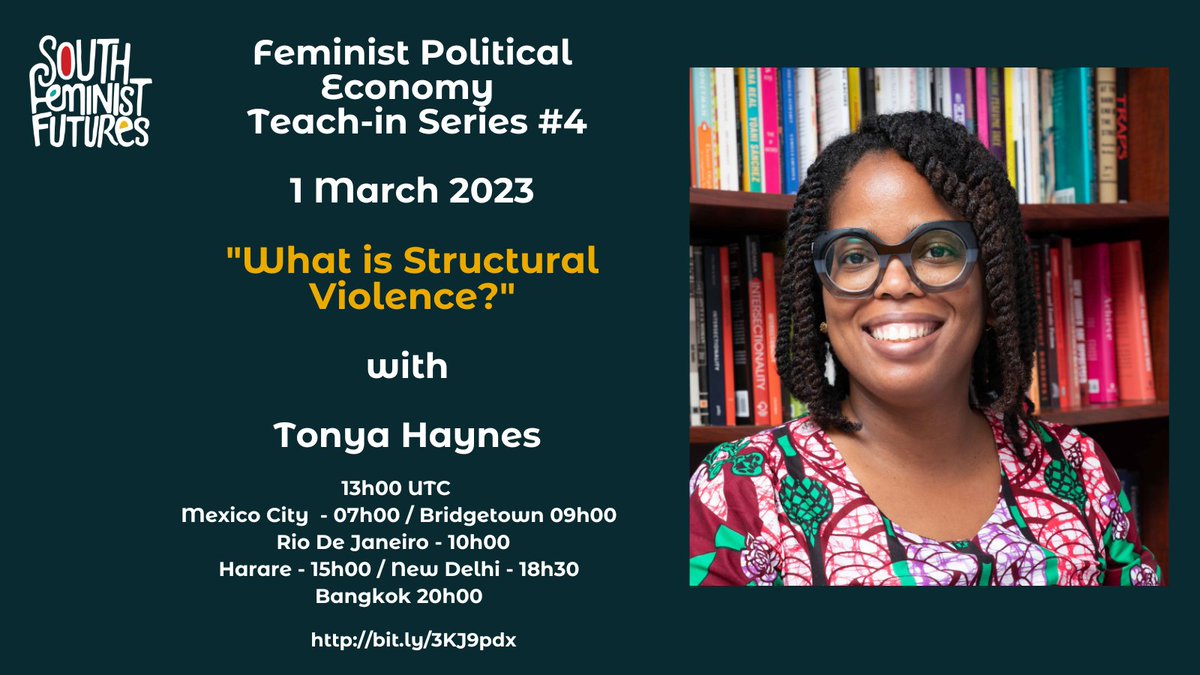 SouthFeministas's tweet photo. "So structural violence is systemic, it is institutionalized, and it is everyday violence.
We can think of structural violence in terms of the everyday distribution of life chances in such a way that some lives matter and others are really marked for a systematic death." https://t.co/7wr8HBlifg