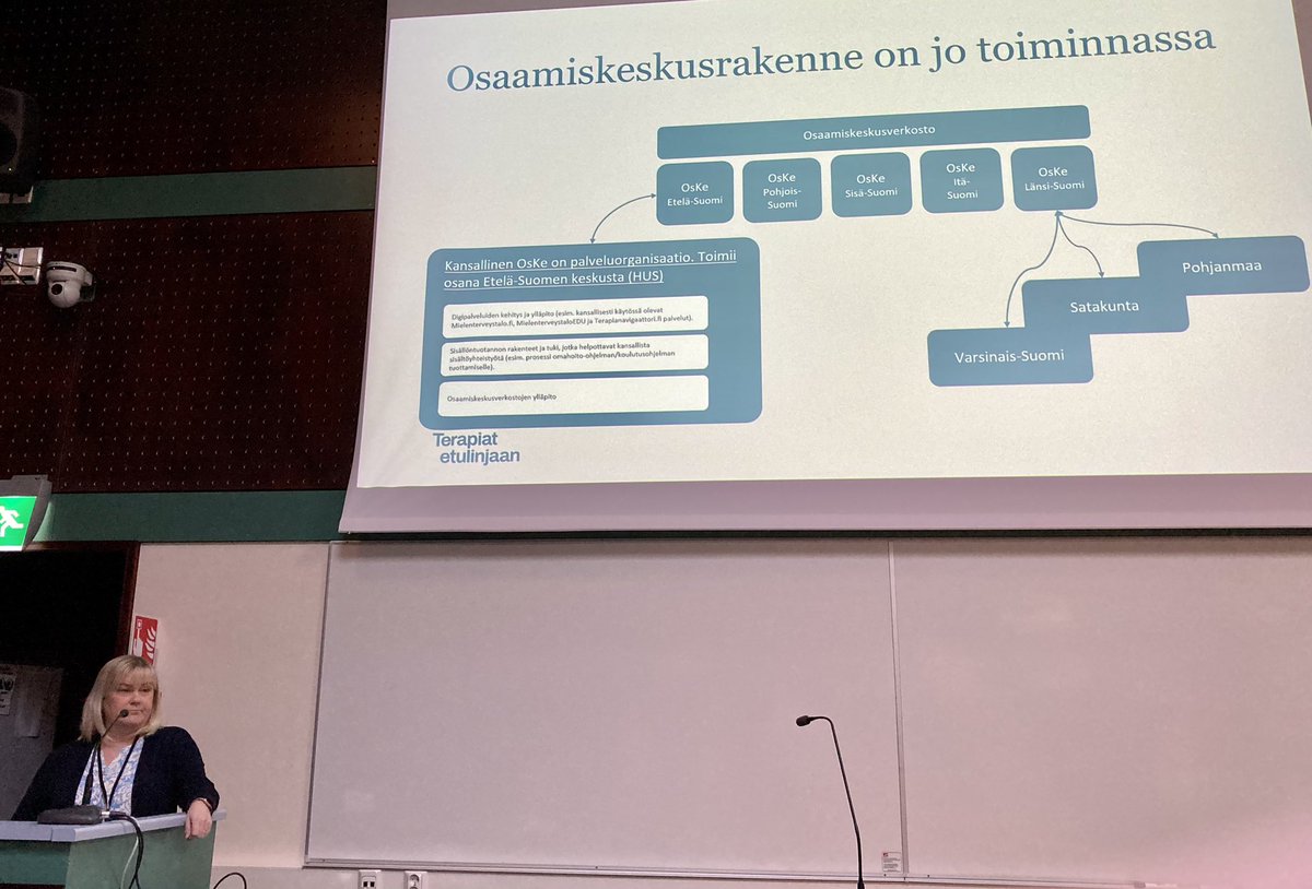 #Mielenterveys ’ongelmien hoitamiseen ei kaivata tilapäisiä ja pistemäisiä pikaratkaisuja, vaan pyrimme kehittämään  pysyviä rakenteita. #Osaamiskeskus ’rakenne on jo toiminnassa kertoo <a href="/oksa_mia/">Mia Oksa</a> Satakunnan #mielenterveyspelissä tapahtumassa.