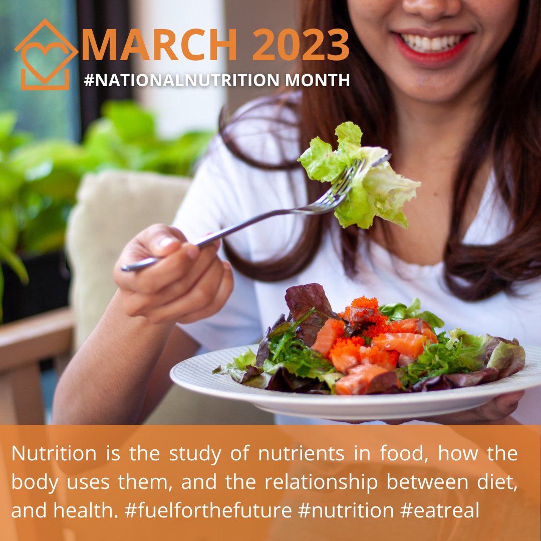 March is #nationalnutritionmonth where we focus on paying mind to what we put in our bodies as #fuel for our future! Follow along for nutrition tips, facts and some wonderful recipes!

#nutrition #health #homecare #march #healthyalternatives #recipes  #eatright #fuelforthefuture
