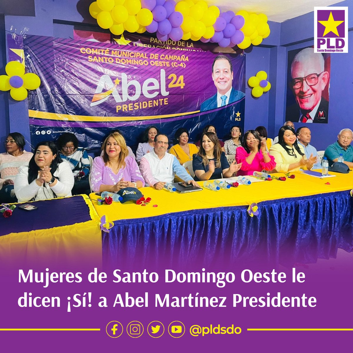Mujeres de SDO le dicen ¡Si! a <a href="/AbelMartinezD/">Abel Martínez Durán</a> Presidente 

<a href="/KarenRicardoC/">Karen Ricardo</a> toma juramento al equipo de campaña de mujeres en Santo Domingo Oeste

#AbelPresidente #PorUnCaminoMejor #MujeresSDOconAbel #PLDSDO 

🧵