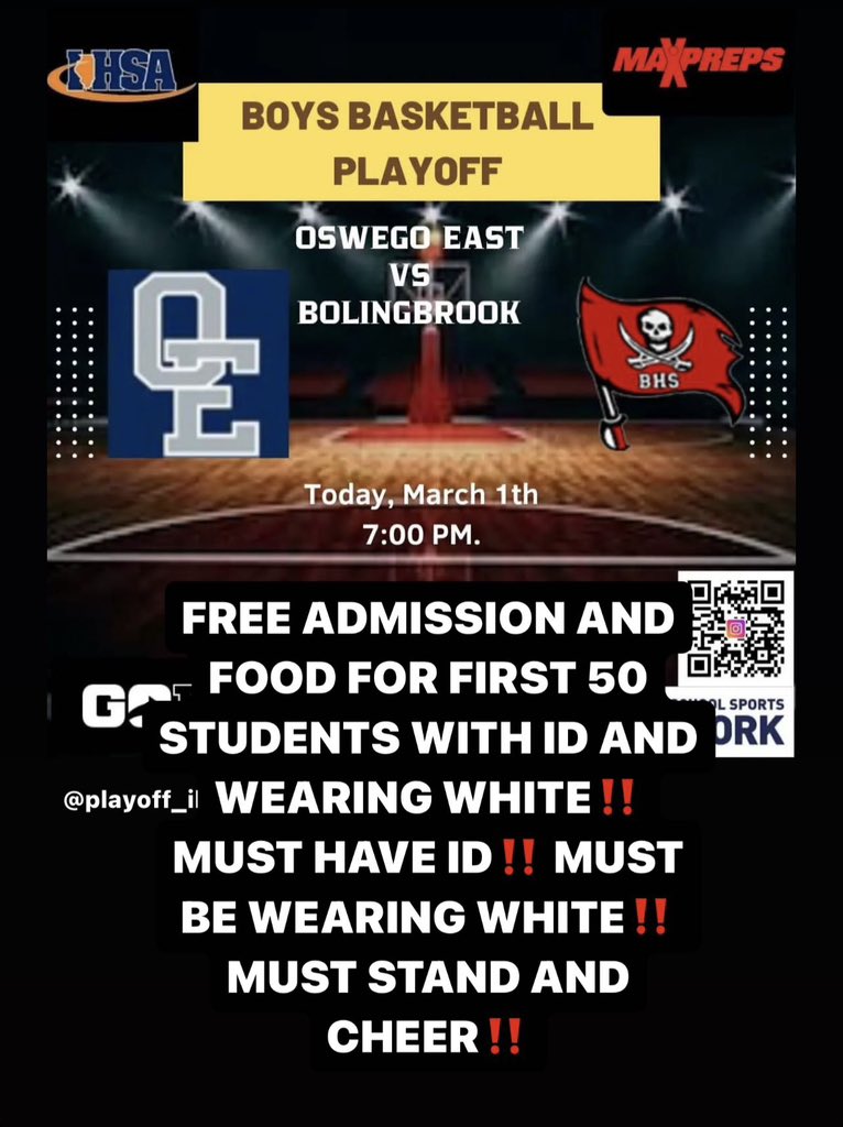 COME OUT TONIGHT @ BHS 🖤❤️🤍