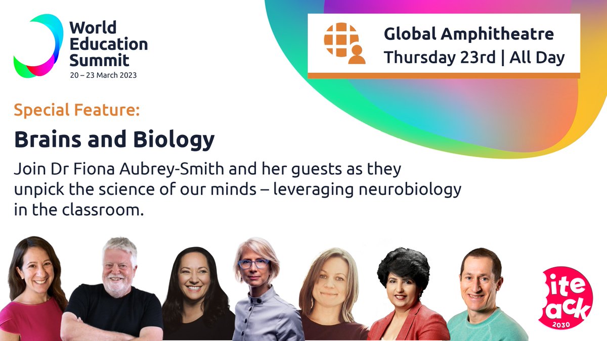 WES Legacy (@worldedsummit) on Twitter photo #WorldEdSummit is the richer for its Special Features & Panel Discussions!  Join <a href="/FionaAS/">Dr Fiona Aubrey-Smith</a> and her guests on the Global Amphitheatre Stage on Thursday 23 March as they discuss the use of #neuroscience in the classroom to determine how our children learn++
bit.ly/SummitGuide2023 #WorldEdSummit is the richer for its Special Features & Panel Discussions!  Join <a href="/FionaAS/">Dr Fiona Aubrey-Smith</a> and her guests on the Global Amphitheatre Stage on Thursday 23 March as they discuss the use of #neuroscience in the classroom to determine how our children learn++
bit.ly/SummitGuide2023